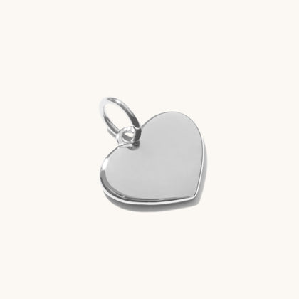 Personalised Heart Pendant Silver